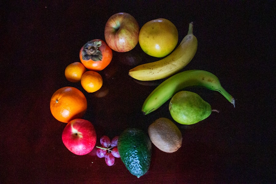 fruits and vegetables indoors