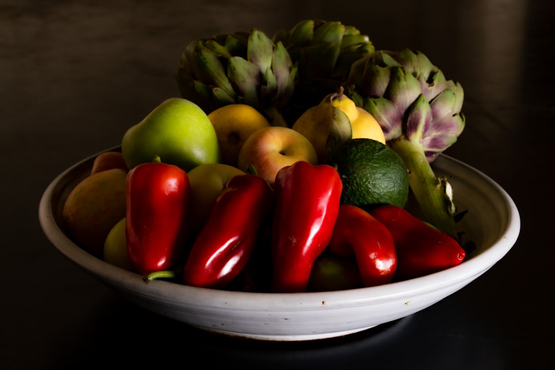 Photo fruits and vegetables indoors
